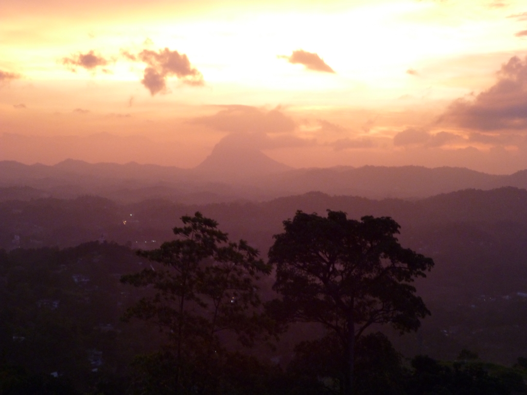 Sunset over Kandy